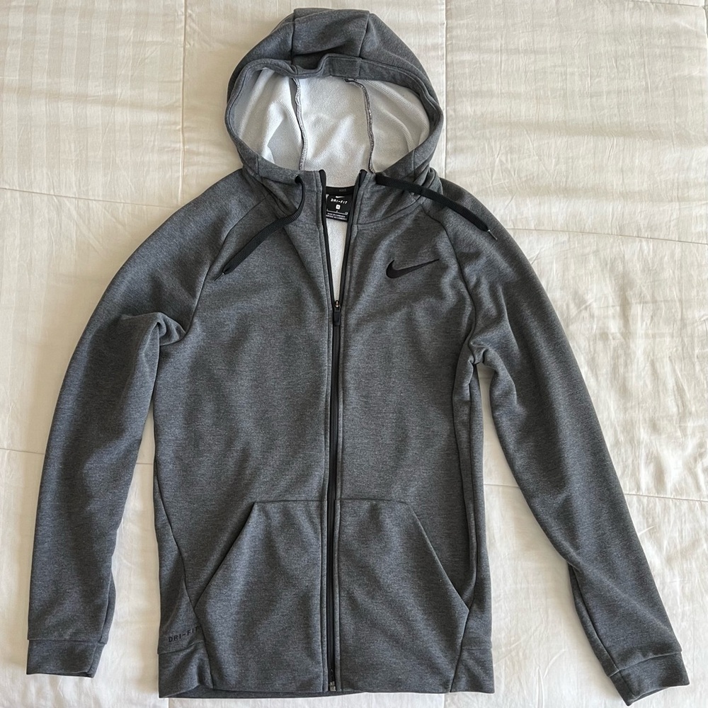 Nike Gray Full-Zip Hoodie